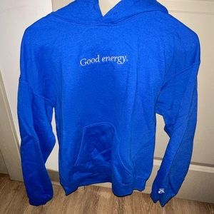 Blue Good Energy hoodie